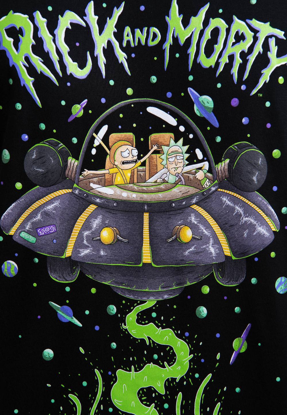 Logoshirt Rick & Morty - Raumschiff - T-Shirt Print - Herren Super Rabatt