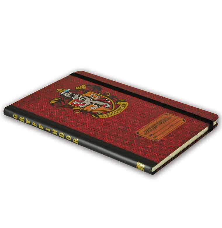 Logoshirt Harry Potter - Gryffindor Logo - Hardcover Notizbuch A5 - mit Gummiband - Liniert Top Angebot