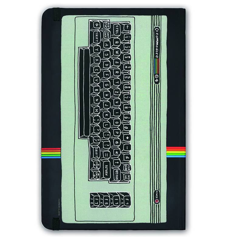 Logoshirt Commodore 64 - C64 Logo - Hardcover Notizbuch A5 - mit Gummiband - Liniert Online Outlet