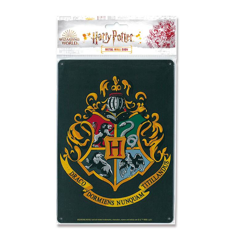 Logoshirt Harry Potter - Hogwarts Logo - Blechschild A5 Vierteljährliche Förderung