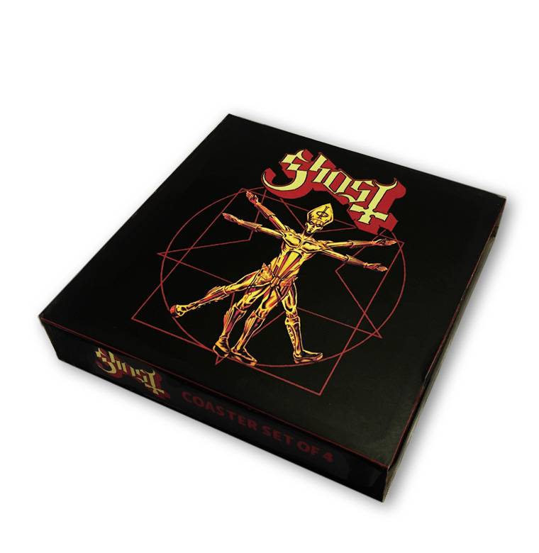 Logoshirt Ghost - Musik - 4er Set - Untersetzer Limitierter Zeitrabatt