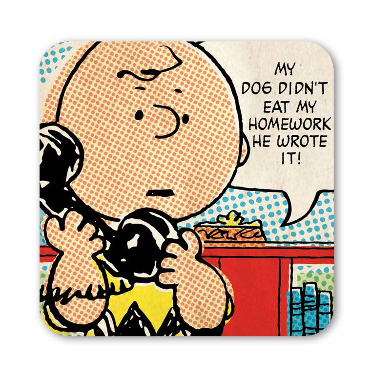 Logoshirt Charlie Brown & Freunde - Peanuts - Weise Worte - 6er Set - Untersetzer Cyber Monday