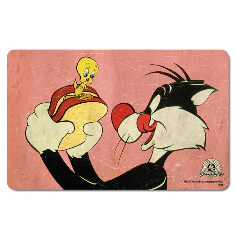 Logoshirt Looney Tunes - Tweety & Sylvester - 4er Set - Frühstücksbrettchen Weihnachtsangebot