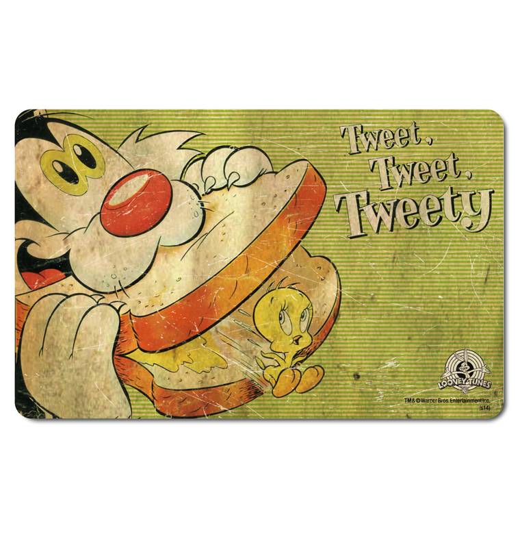Logoshirt Looney Tunes - Tweety & Sylvester - 4er Set - Frühstücksbrettchen Weihnachtsangebot