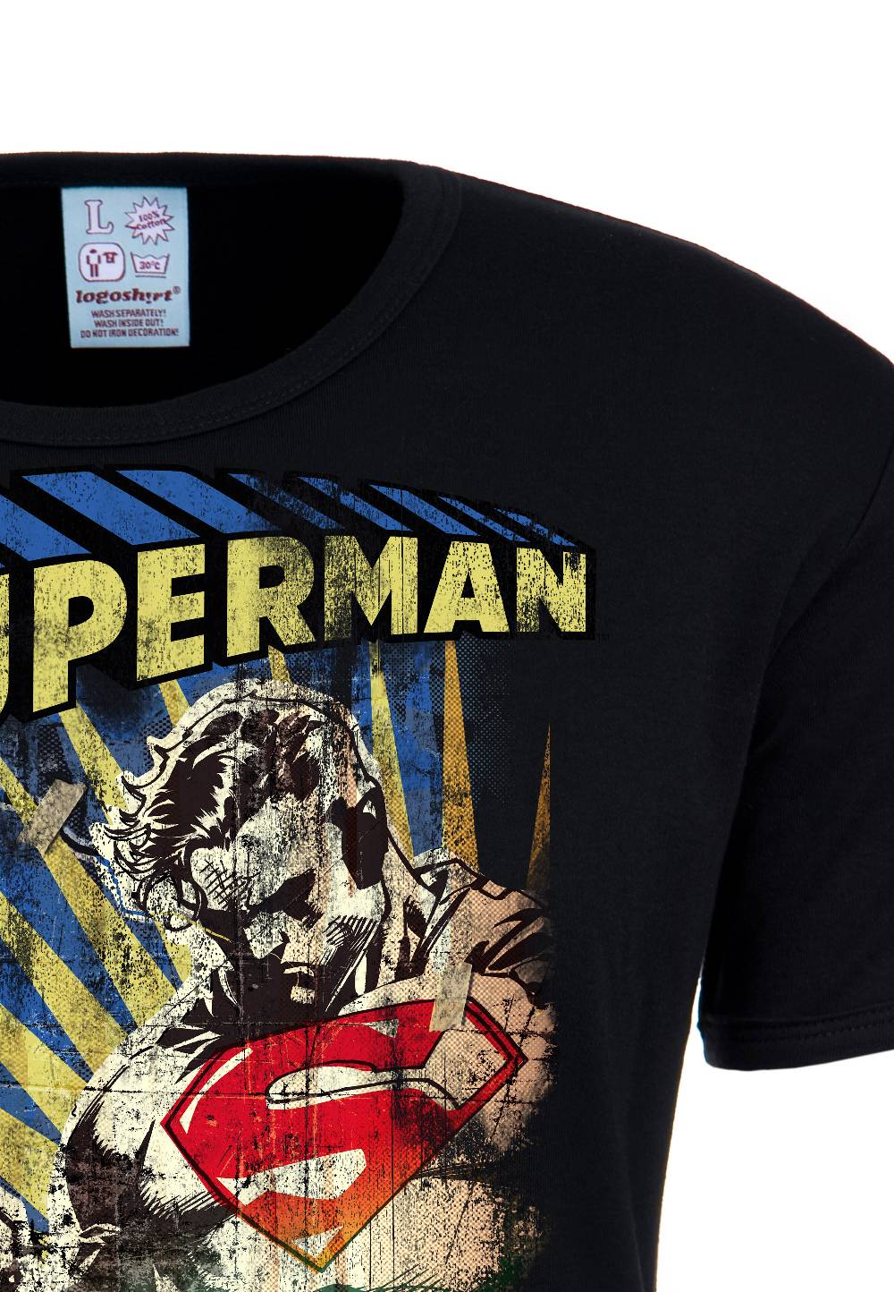 Logoshirt Superman - Letzte Hoffnung - DC Comics - T-Shirt Print - Herren Valentinstagsangebot