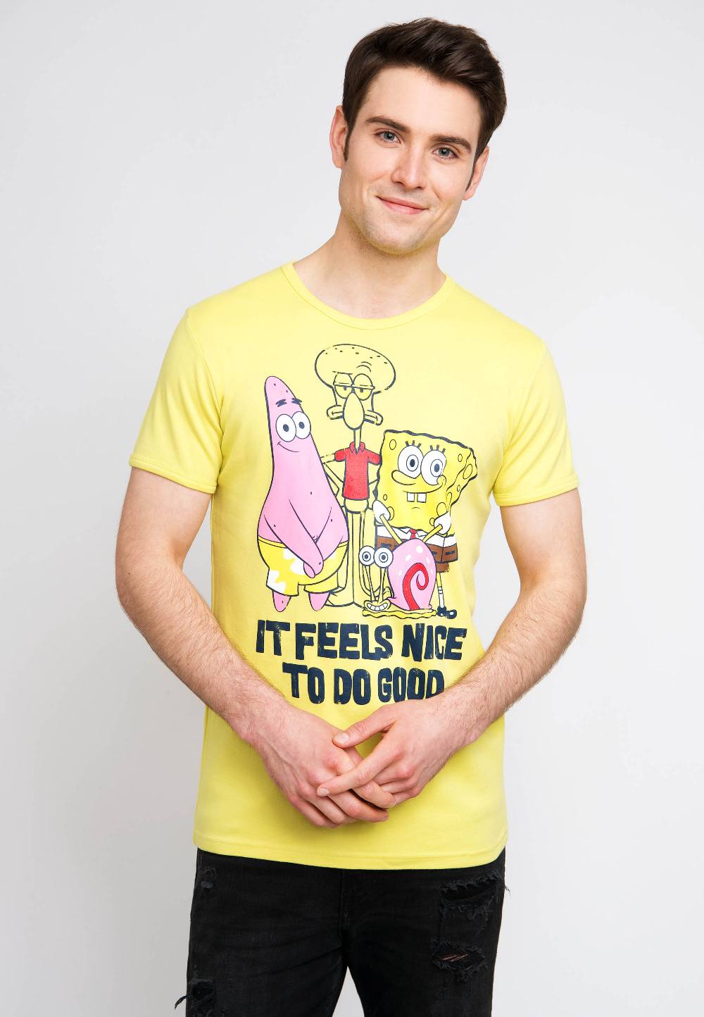 Logoshirt Spongebob - It Feels Nice - T-Shirt Print - Herren Top Angebot