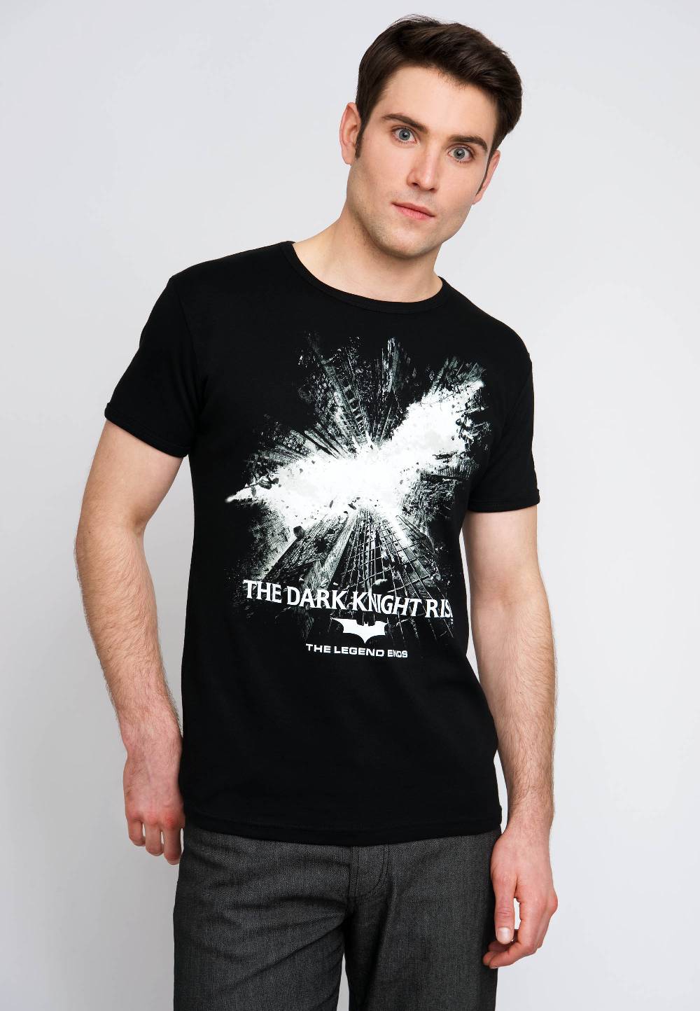 Logoshirt Batman - The Dark Knight Rises - DC Comics - T-Shirt Print - Herren Neueste Mode
