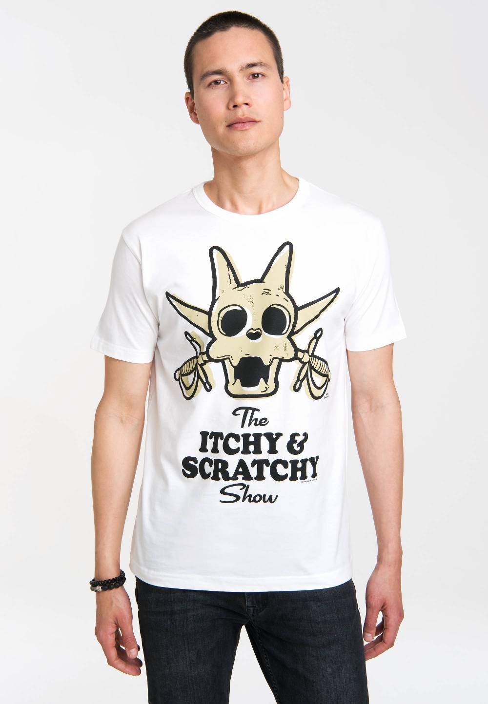 Logoshirt The Simpsons - Itchy & Scratchy Show - Scratchy - T-Shirt Print - Herren Kauf eins, bekomm eins gratis