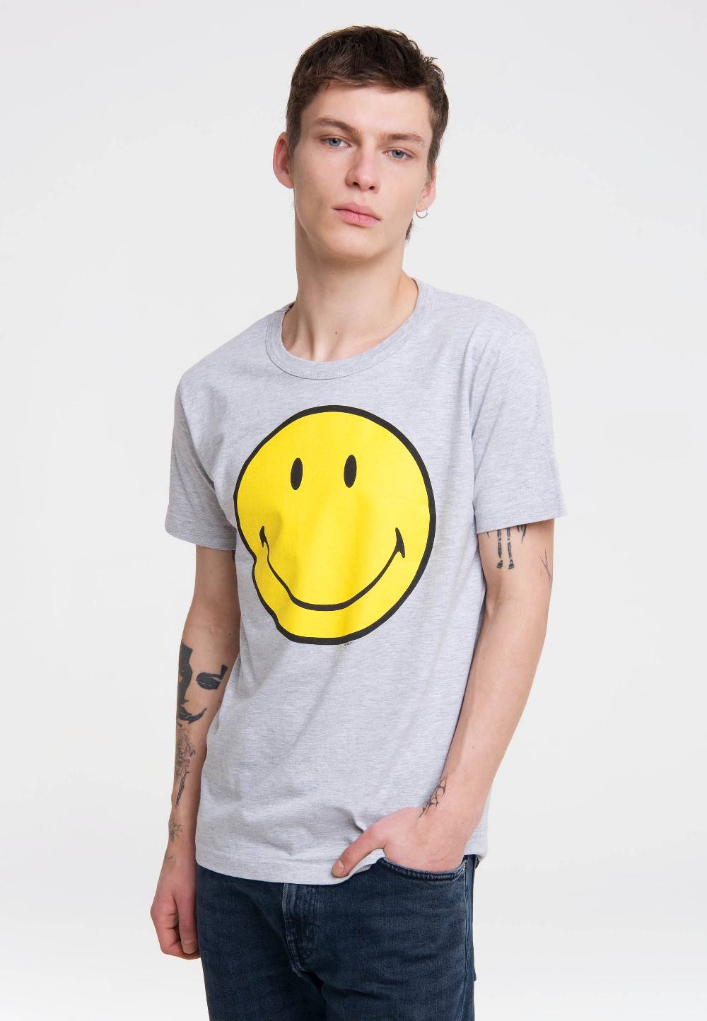 Logoshirt Original Smiley Face - Happy - T-Shirt Print - Herren Tiefpreis