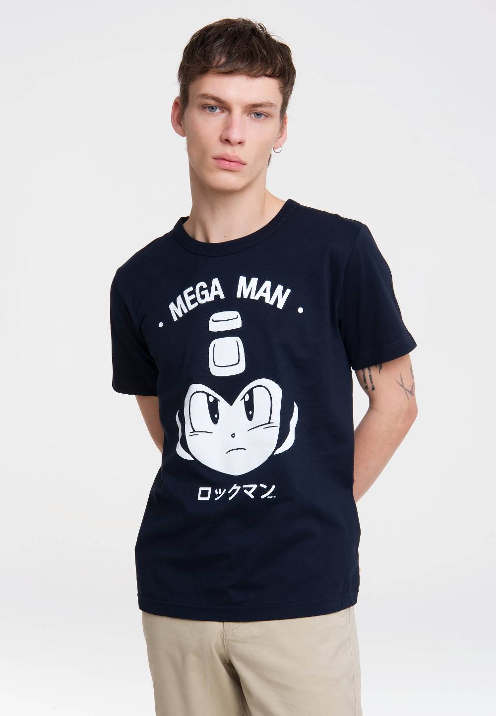 Logoshirt Mega Man - Gesicht - Capcom - T-Shirt Print - Herren Letzte 3 Tage