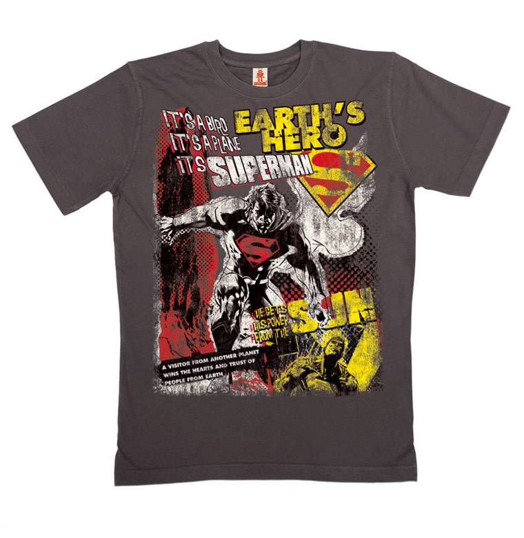 Logoshirt Superman - Earth's Hero - DC Comics - Organic T-Shirt - Print - Herren Letzte 2 Tage