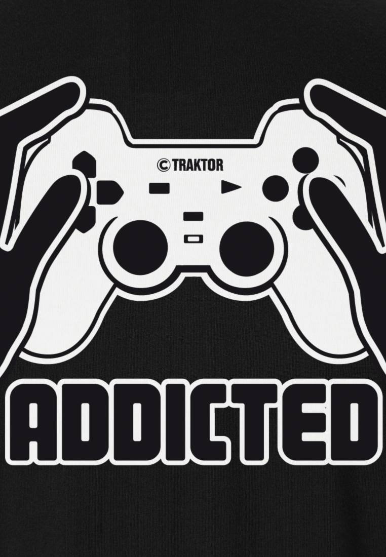 Logoshirt Addicted - Gamecontroller - T-Shirt Print Letzter Tag