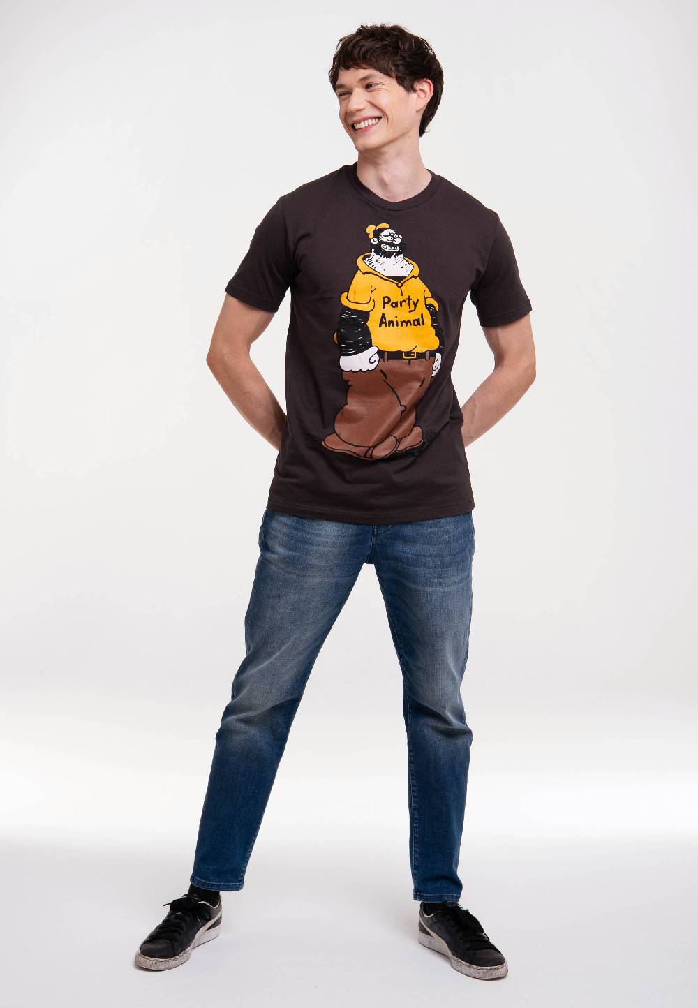 Logoshirt Popeye der Seemann - Brutus - Party Animal - T-Shirt Print Nur für heute