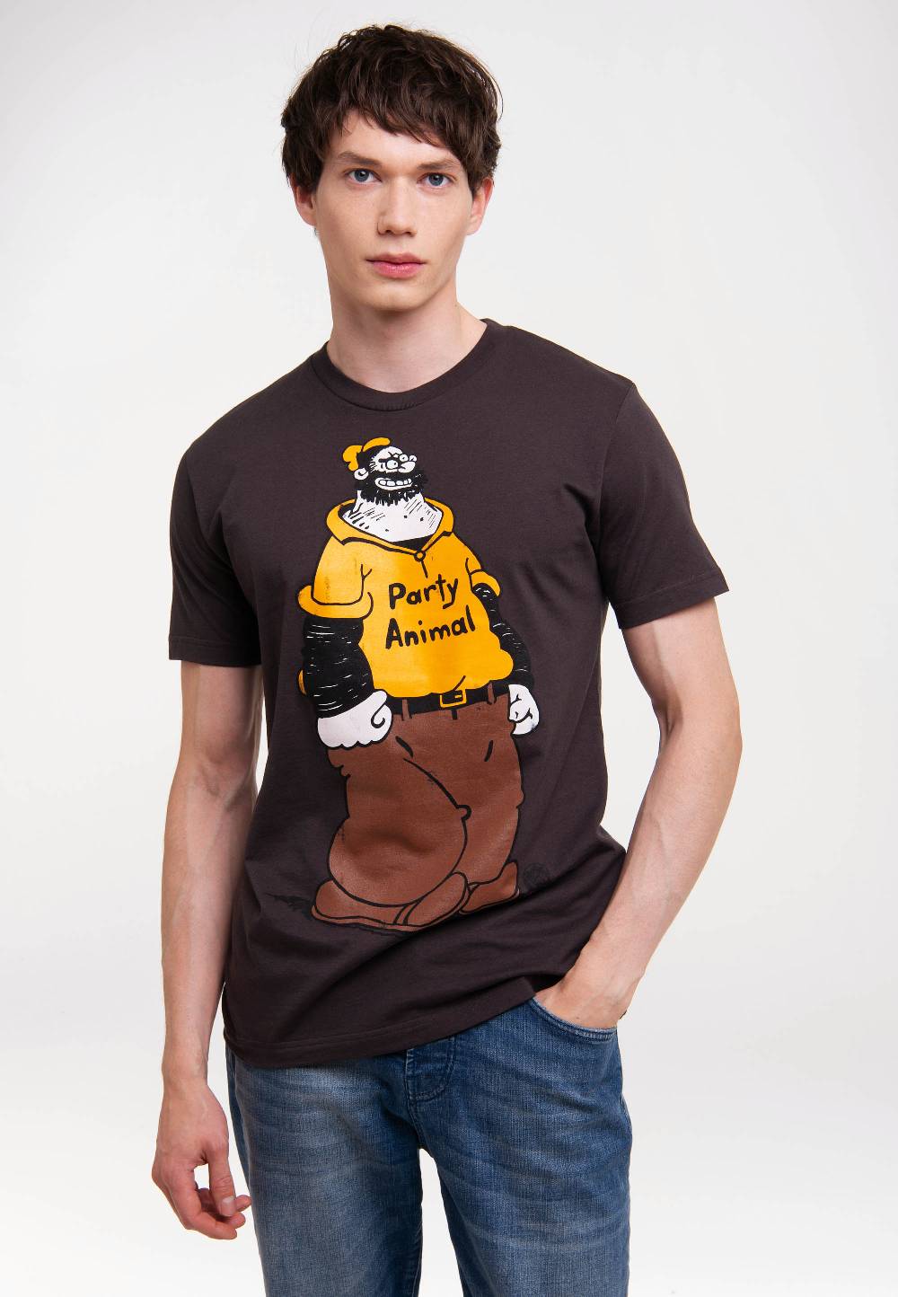 Logoshirt Popeye der Seemann - Brutus - Party Animal - T-Shirt Print Nur für heute