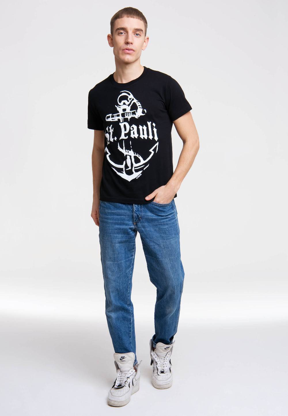 Logoshirt St. Pauli - Anker - T-Shirt Print Riesige Rabatte