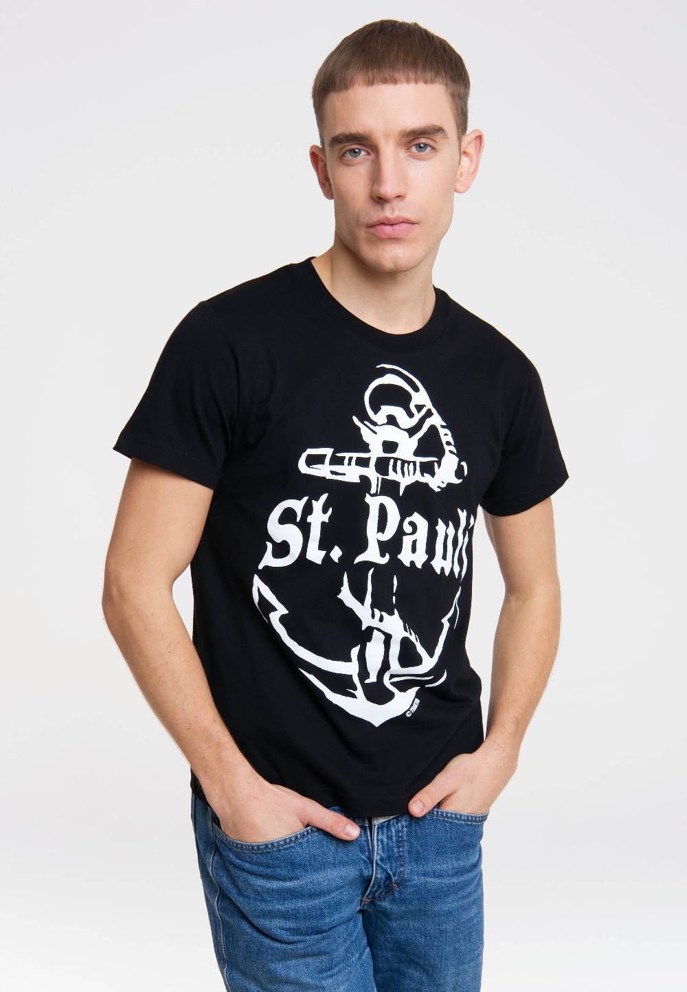 Logoshirt St. Pauli - Anker - T-Shirt Print Riesige Rabatte