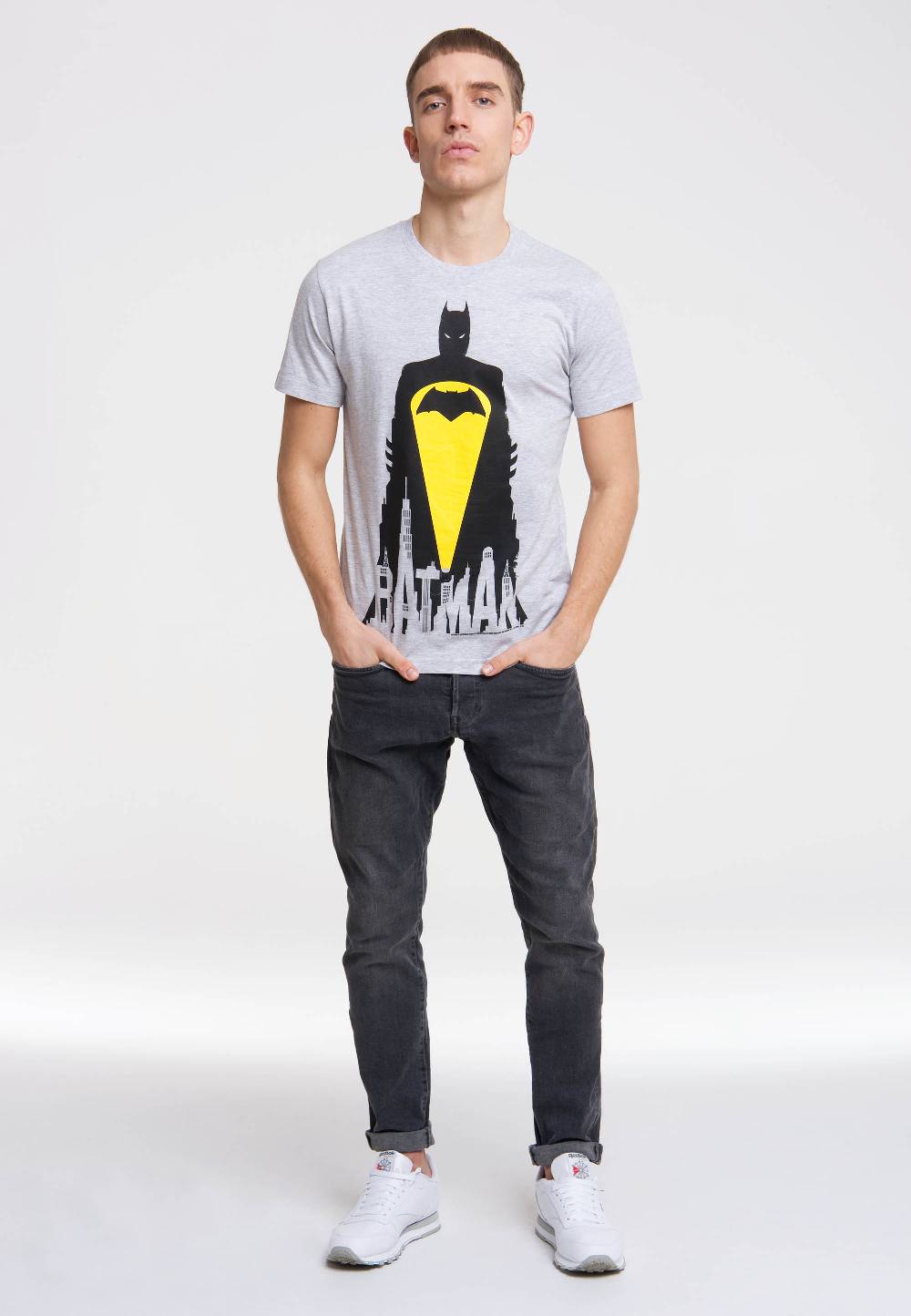 Logoshirt Batman - Gotham City - Skyline - DC Comics - T-Shirt Print Begrenzt auf 3 Tage