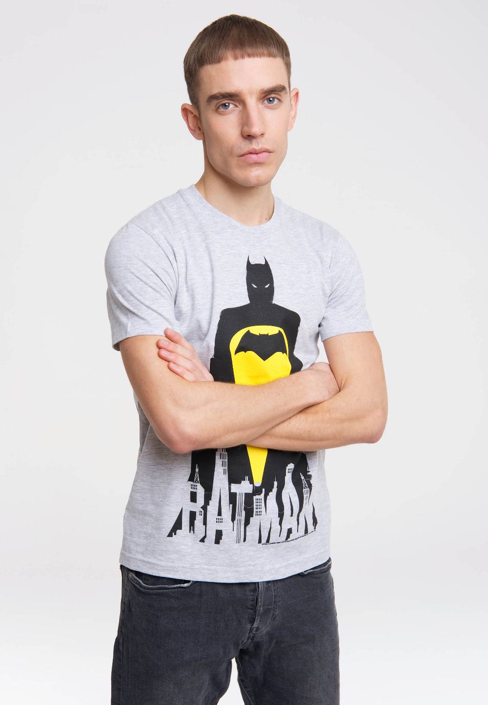 Logoshirt Batman - Gotham City - Skyline - DC Comics - T-Shirt Print Begrenzt auf 3 Tage