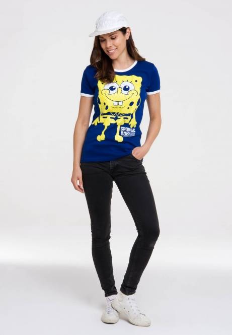 Logoshirt Spongebob - Ich Bin Bereit - T-Shirt Print - Damen 50% Rabatt für begrenzte Zeit
