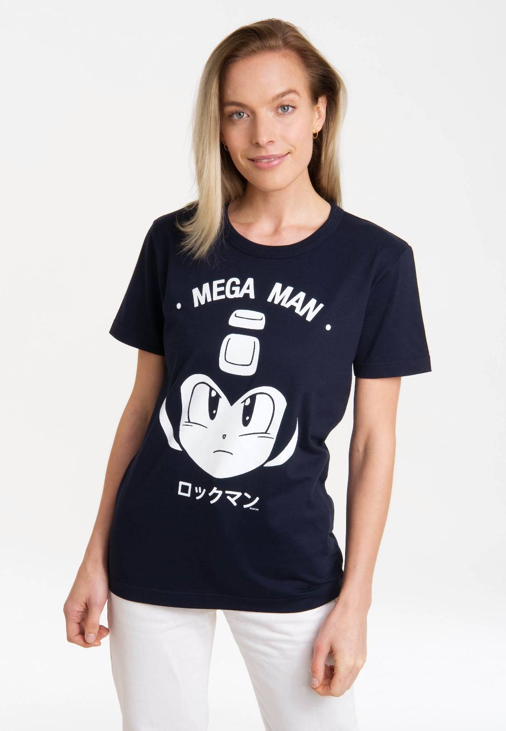 Logoshirt Mega Man - Gesicht - Capcom - T-Shirt Print - Damen Auslauf