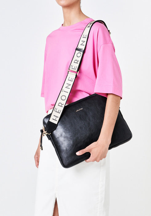 Maison Héroïne BI-COLOR LOGO SHOULDER STRAP Neueste Stile