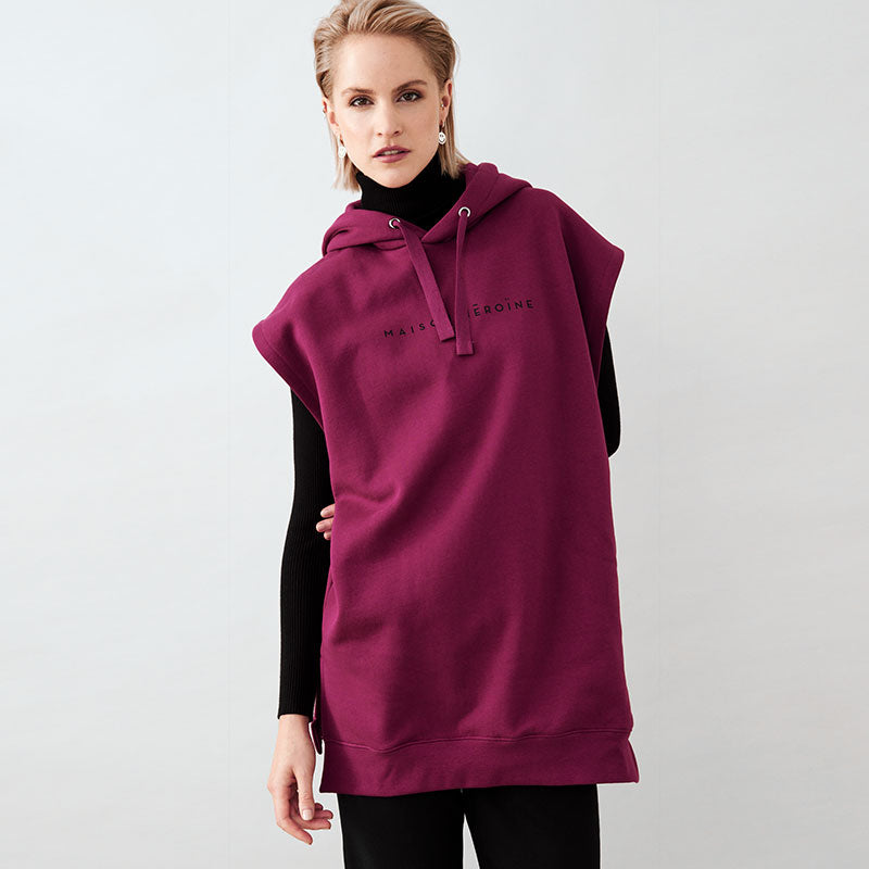 Maison Héroïne HĒROÏNE OVERSIZED HOODIE VEST Rabatte dieses Monats