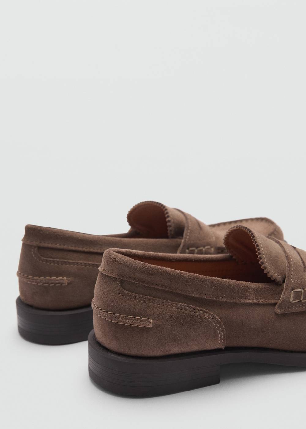 Mango Ledermokassins aus Wildleder Neueste Mode