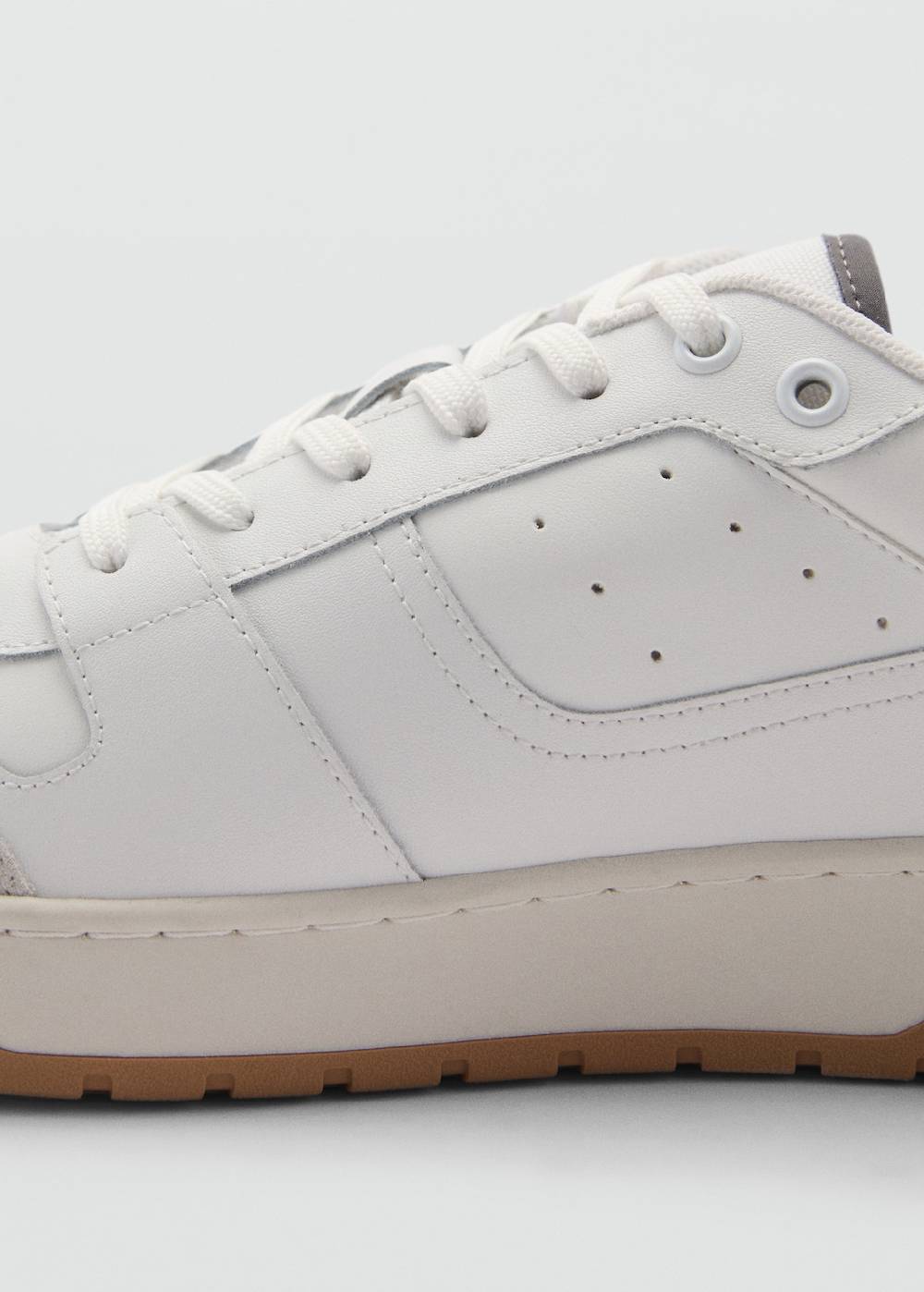 Mango Sneakers mit kontrastierenden Lederdetails Saisonale Angebote