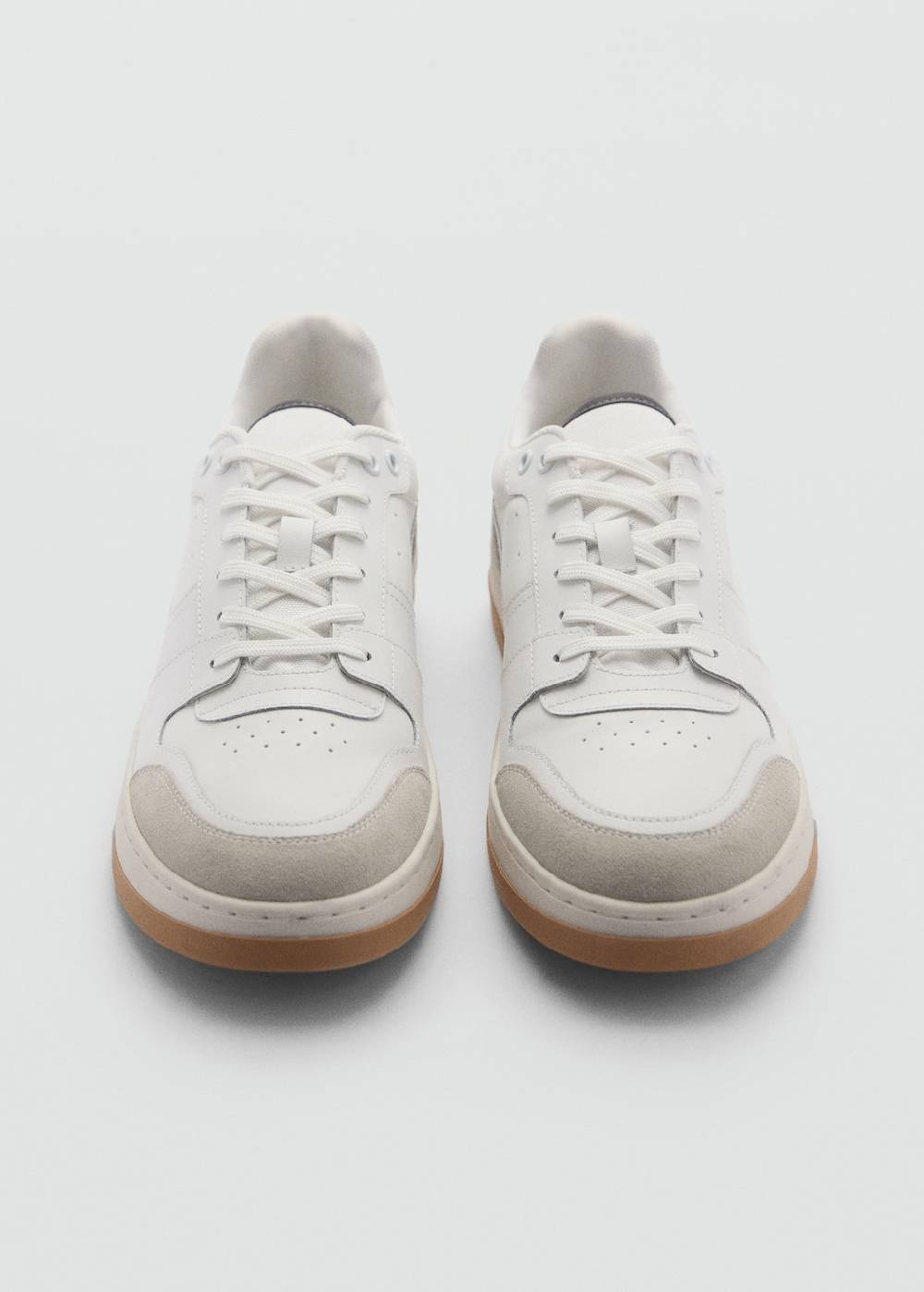 Mango Sneakers mit kontrastierenden Lederdetails Saisonale Angebote