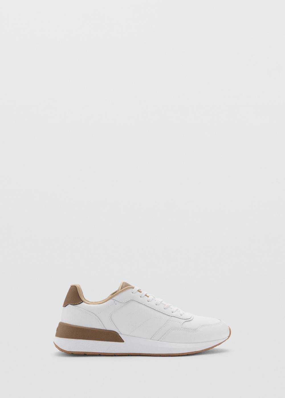 Mango Sneakers mit kontrastierenden Lederdetails Sonderangebote