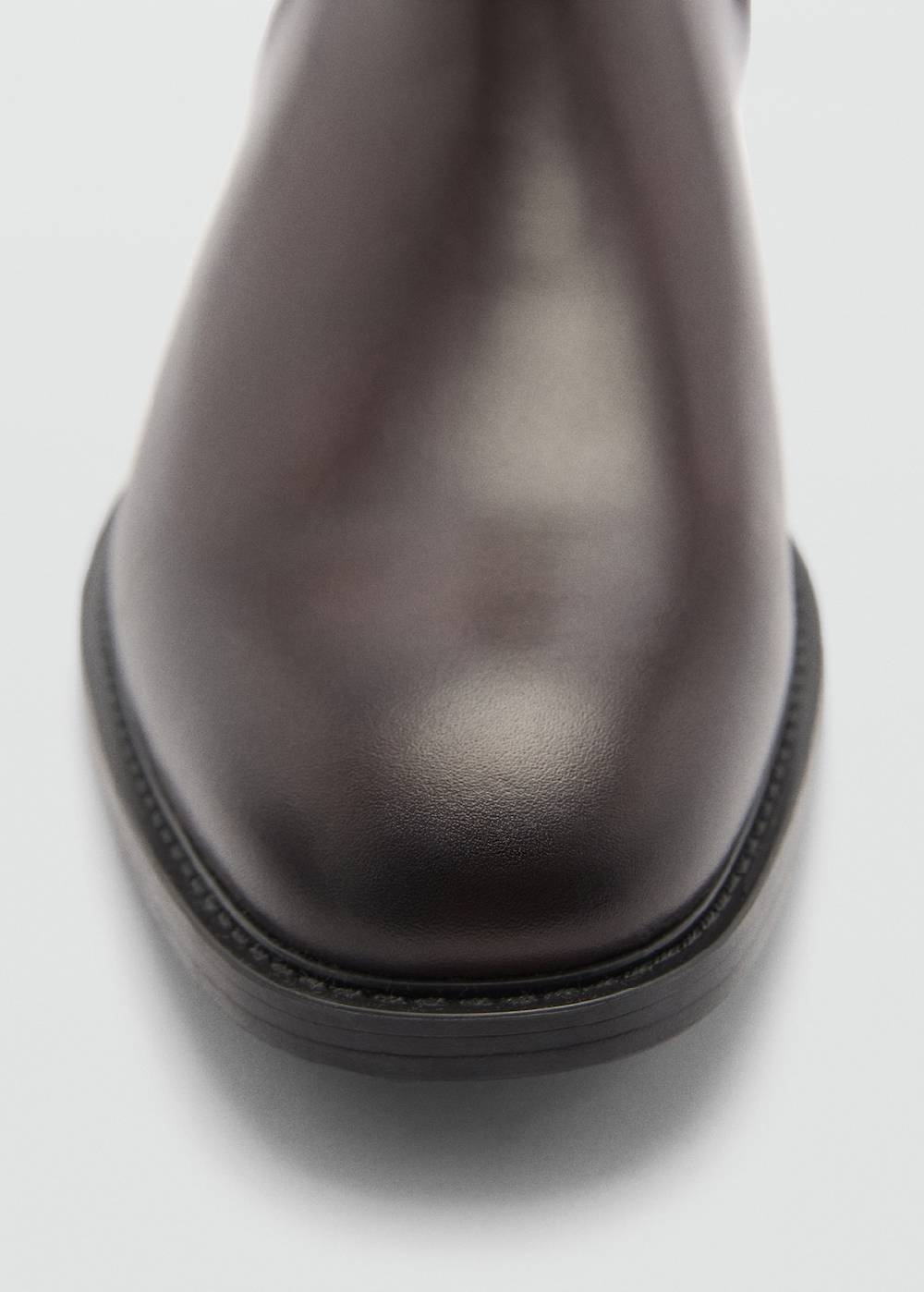 Mango Chelsea Boots aus poliertem Leder Riesige Ersparnisse