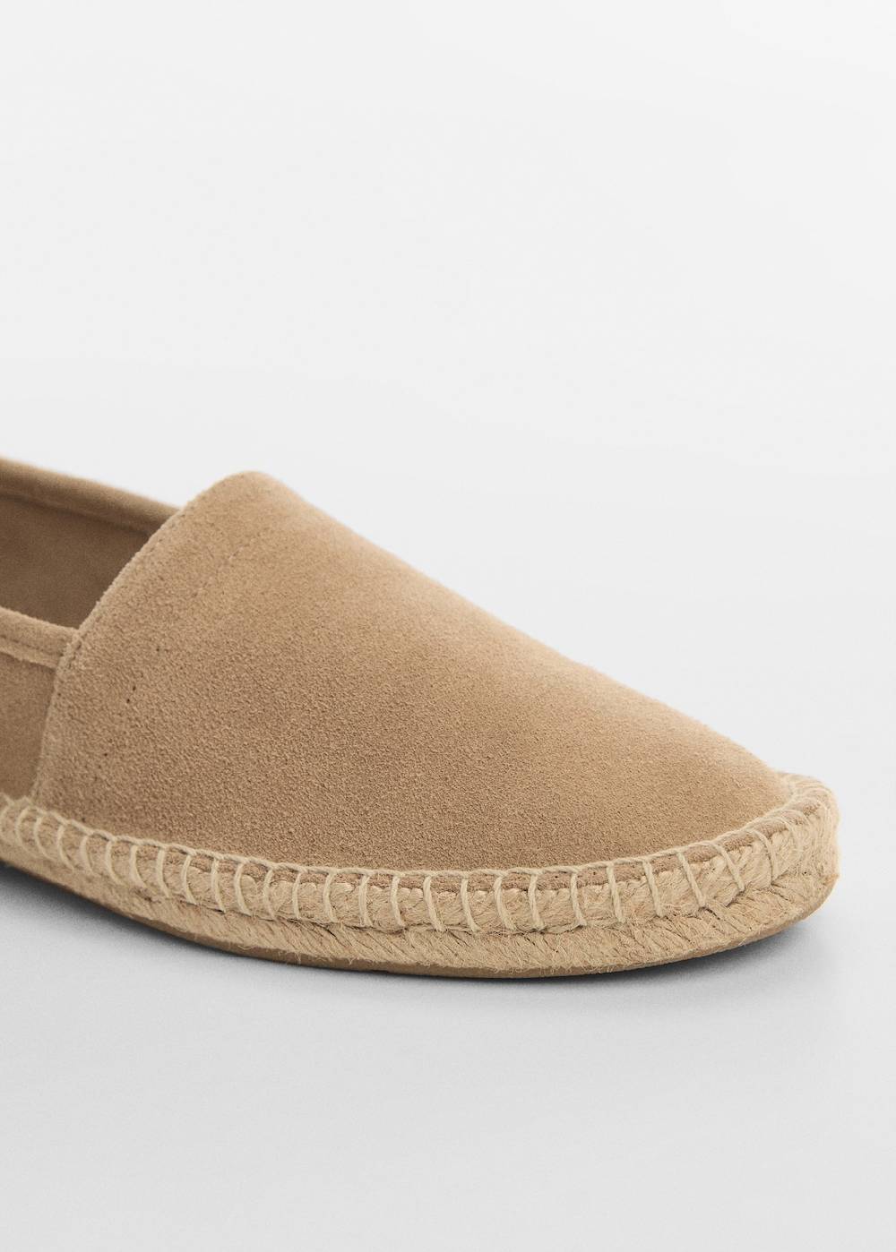 Mango Espadrille aus Rauleder und Jute Tiefpreis