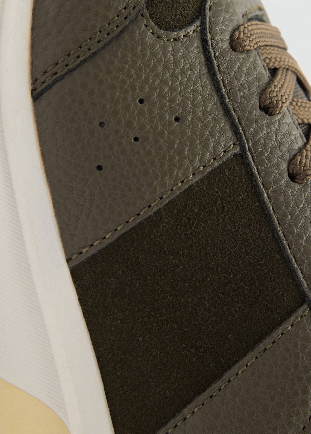 Mango Sneakers mit kontrastierenden Lederdetails Kostenlose Rückgabe