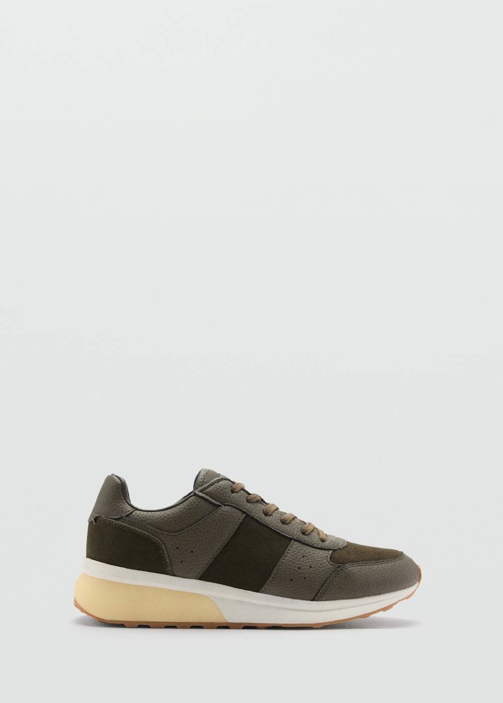 Mango Sneakers mit kontrastierenden Lederdetails Kostenlose Rückgabe