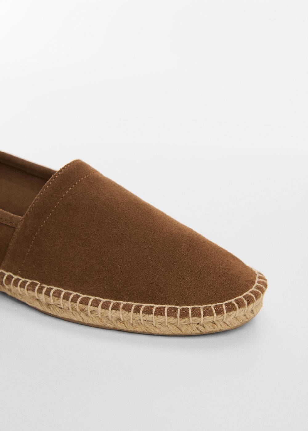 Mango Espadrille aus Rauleder und Jute Neueste Stile