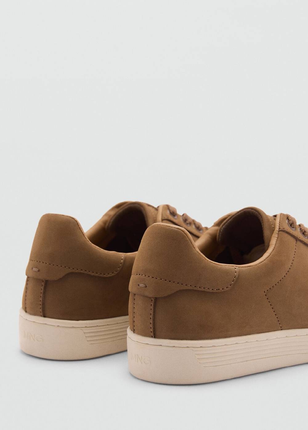 Mango Wildleder-Sneaker mit Schnürsenkeln Letzte 2 Tage