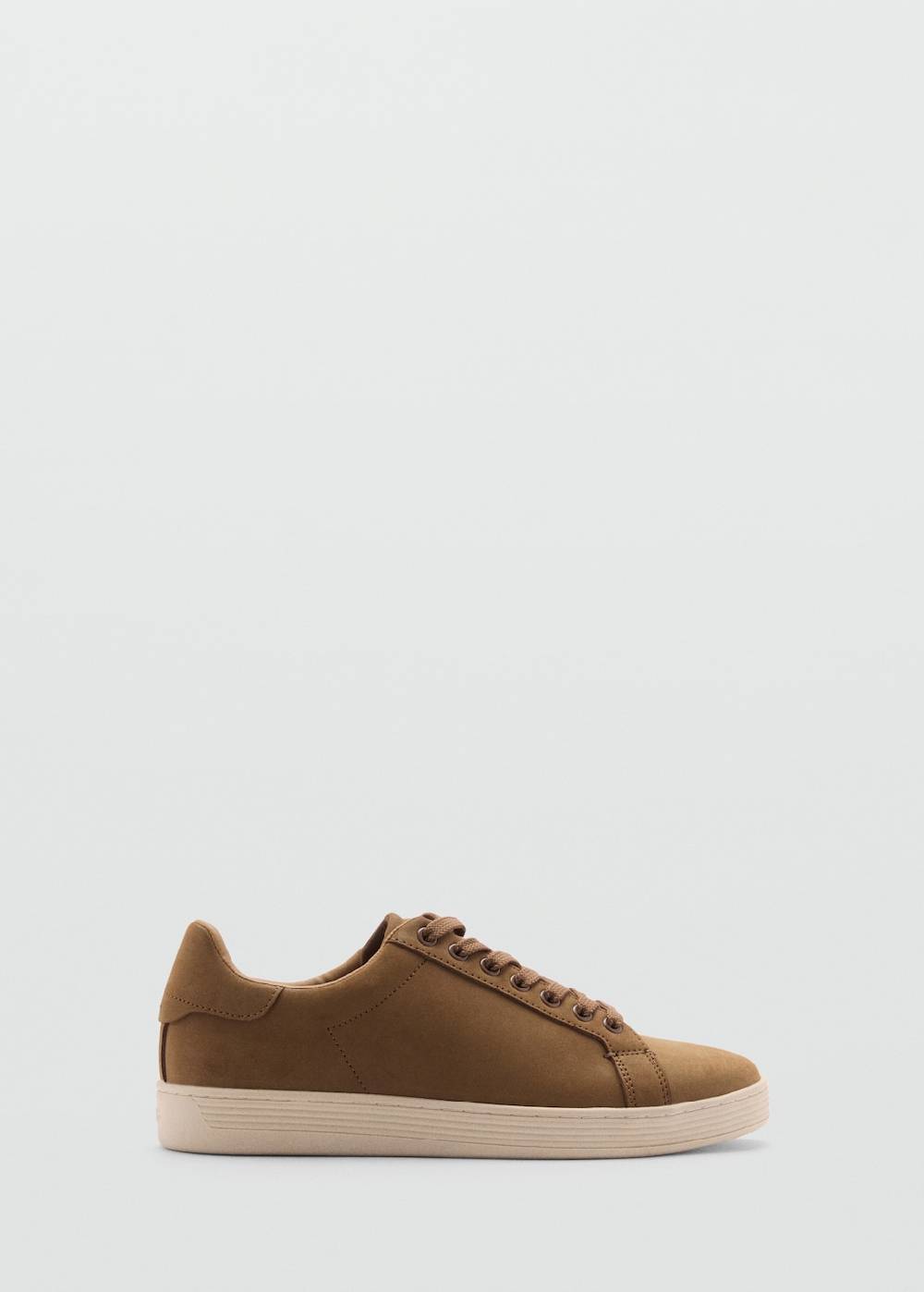 Mango Wildleder-Sneaker mit Schnürsenkeln Letzte 2 Tage