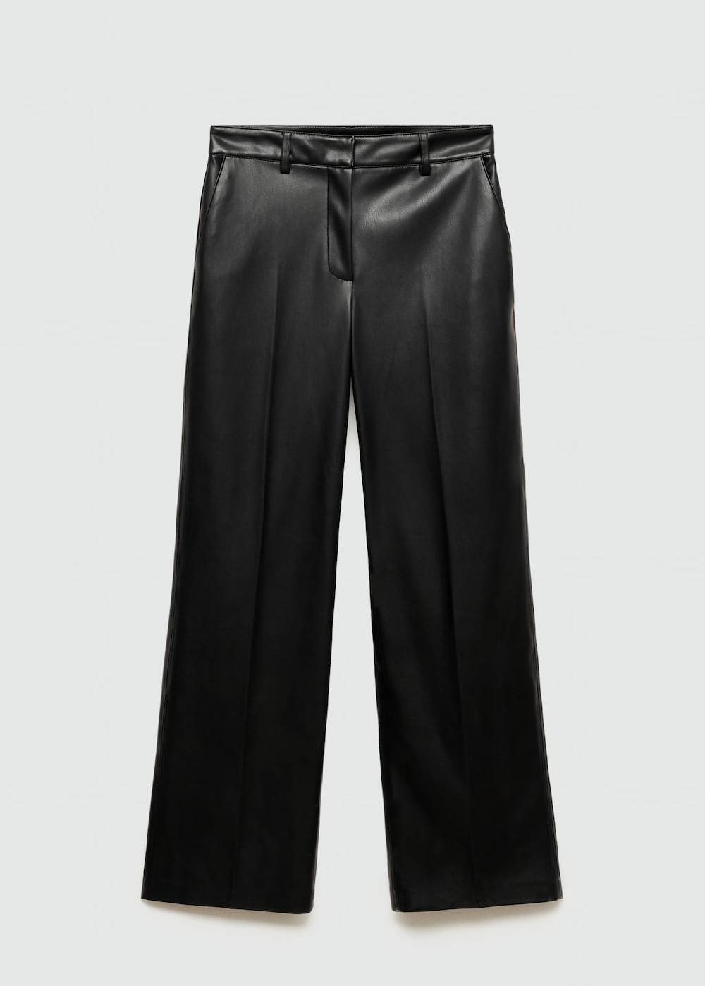 Mango Wideleg-Hose mit Leder-Effekt Bis zu 50% Rabatt