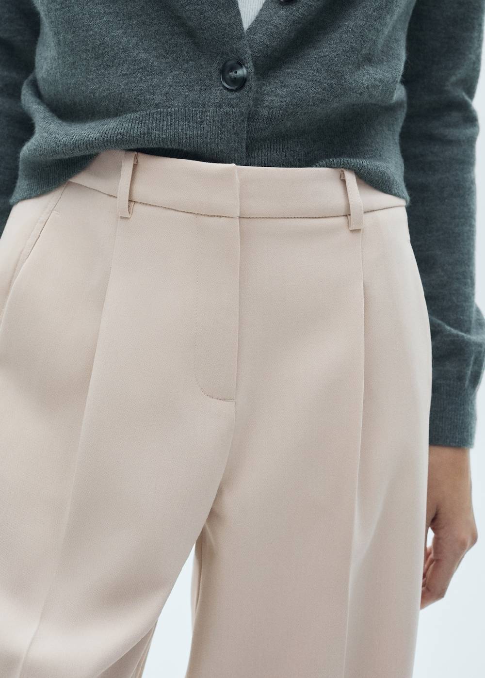 Mango Gerade Bundfaltenhose Bis zu 65% Rabatt