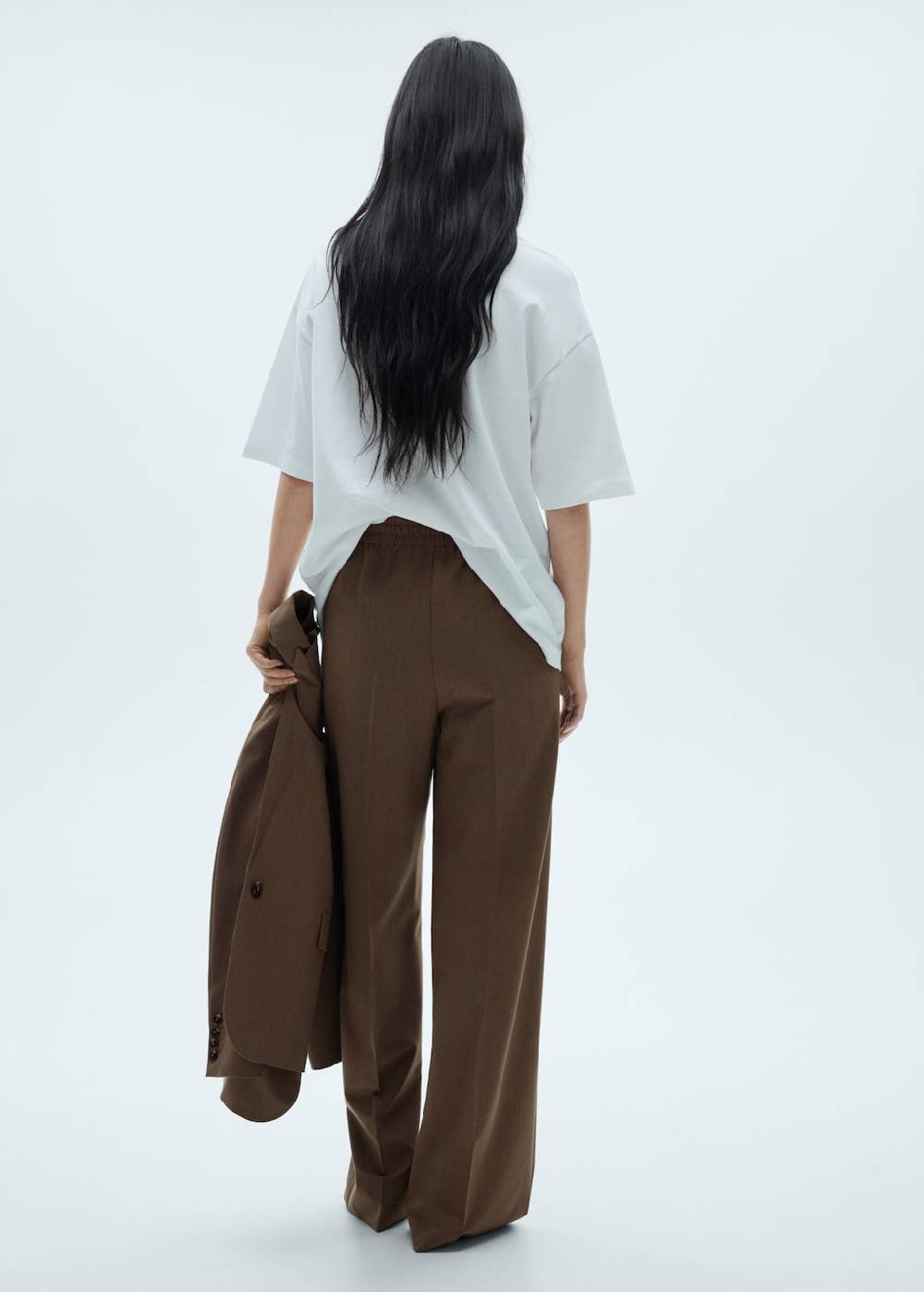 Mango Gerade Hose mit Stretchbund Sonderangebot der Fabrik