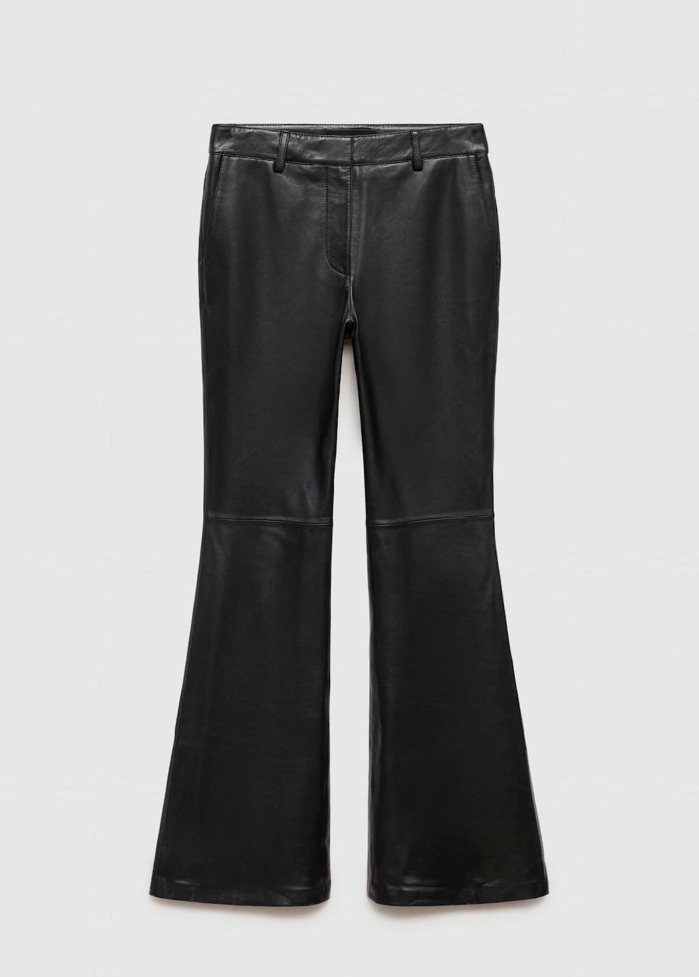 Mango Flared Hose aus Leder Nur noch ein Tag übrig