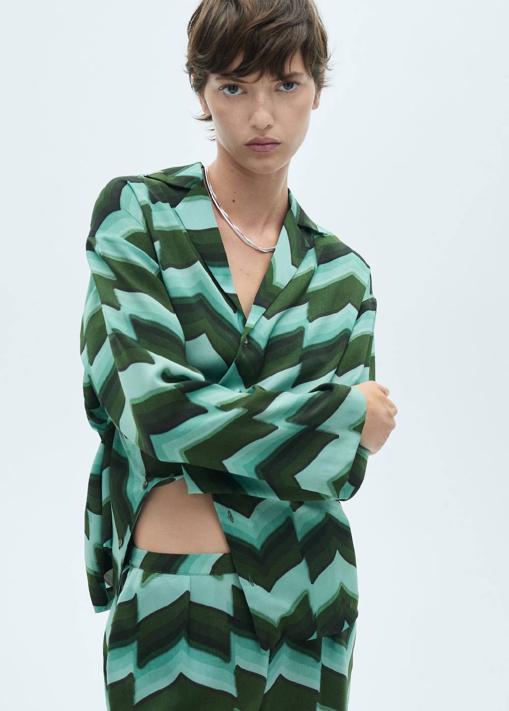 Mango Gerade Printhose Outlet