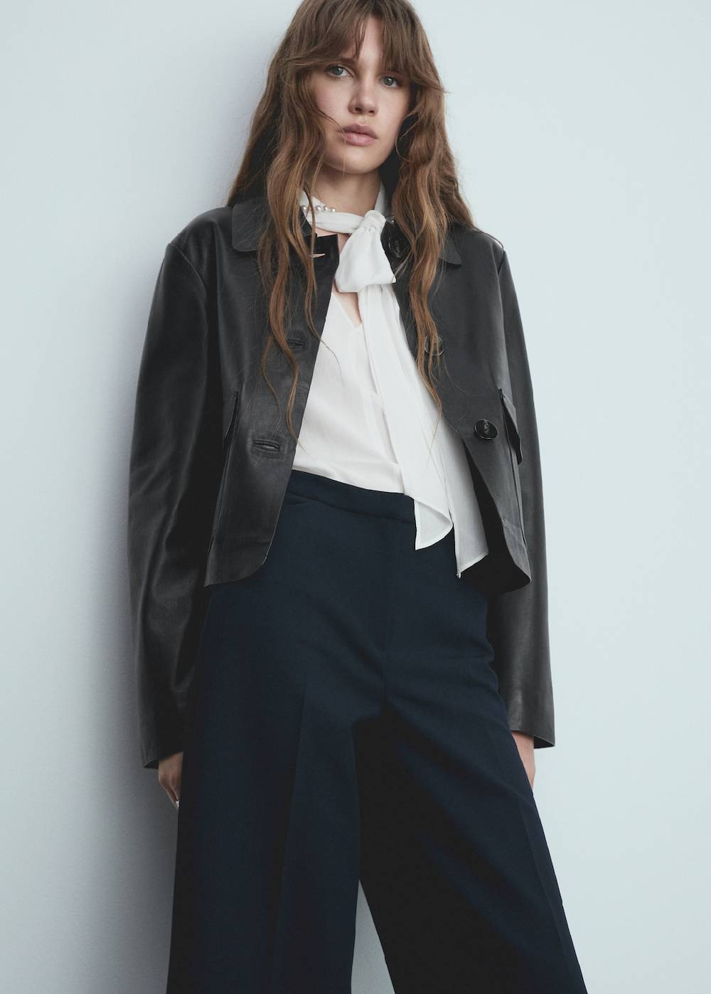 Mango Wideleg-Bundfaltenhose Angebote