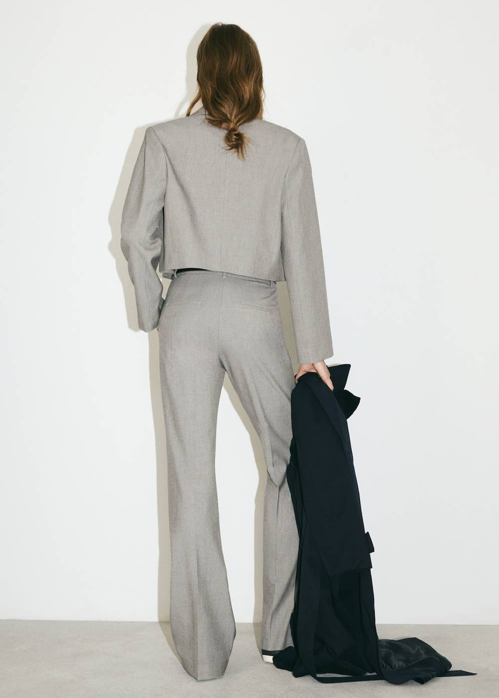 Mango Ausgestellte Hose mit hohem Bund Rabatt