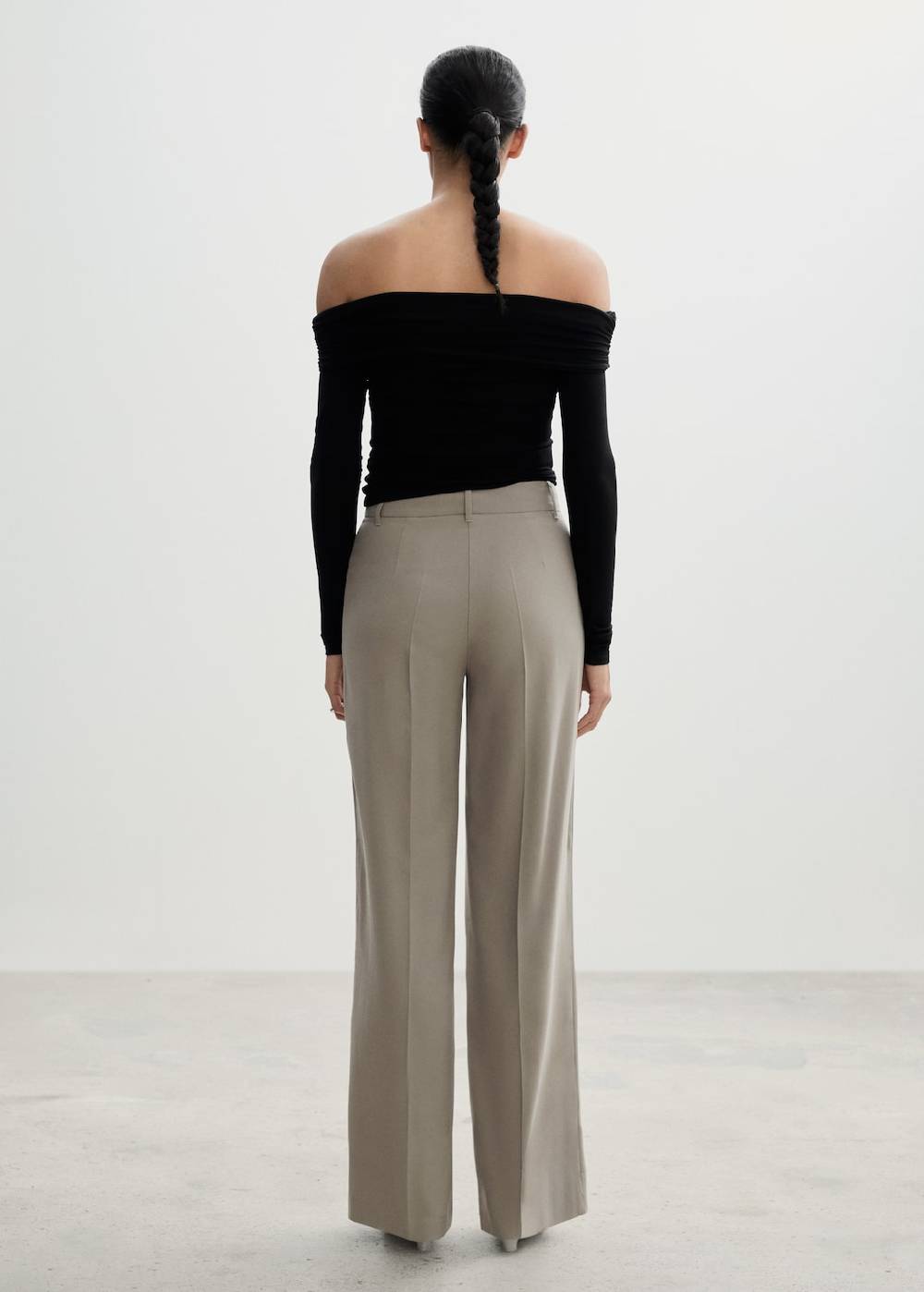 Mango Wideleg-Bundfaltenhose Günstig kaufen