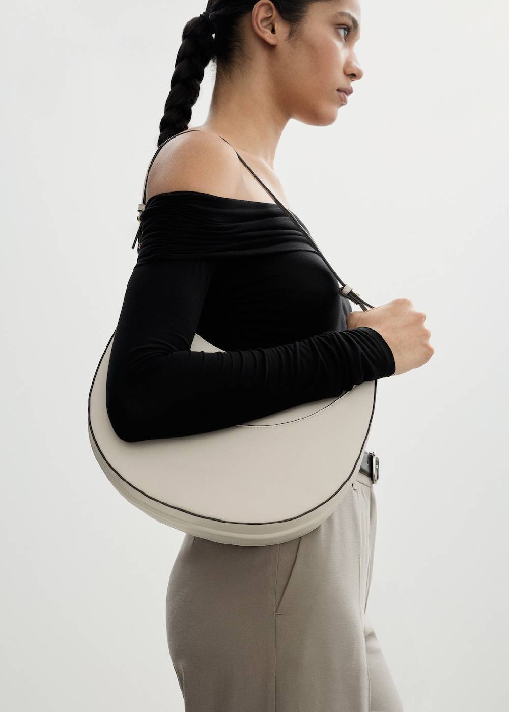 Mango Wideleg-Bundfaltenhose Günstig kaufen