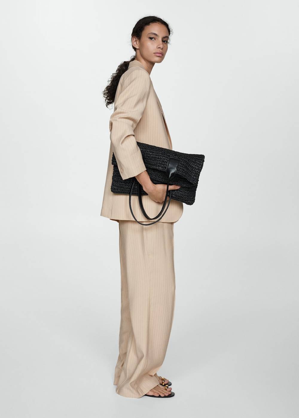 Mango Gestreifte Anzughose Flash Sale
