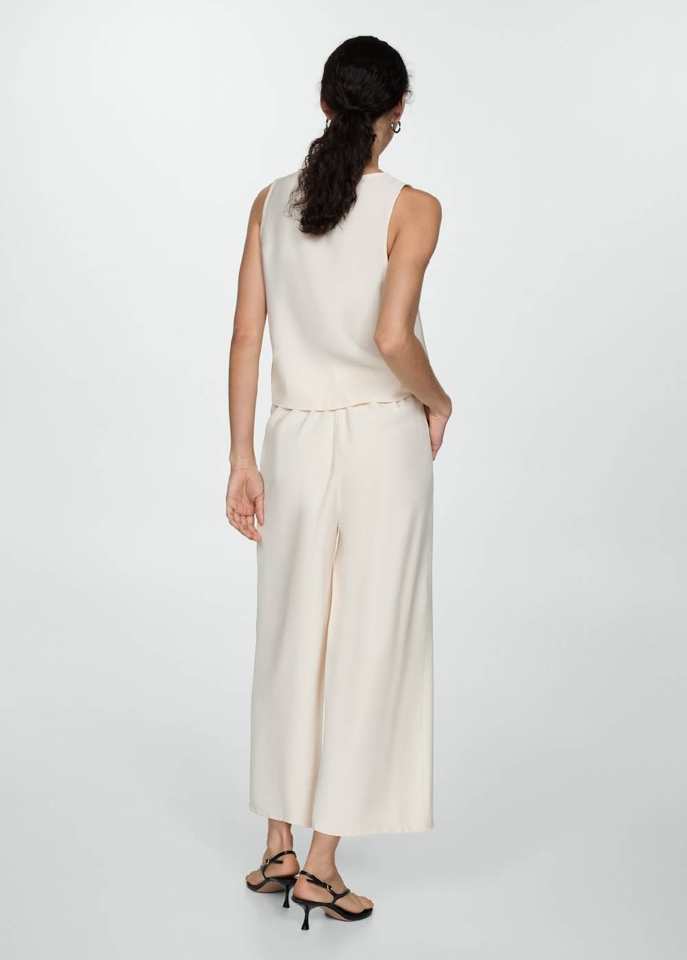 Mango Wideleg-Hose mit Stretchbund Saisonschlussverkauf