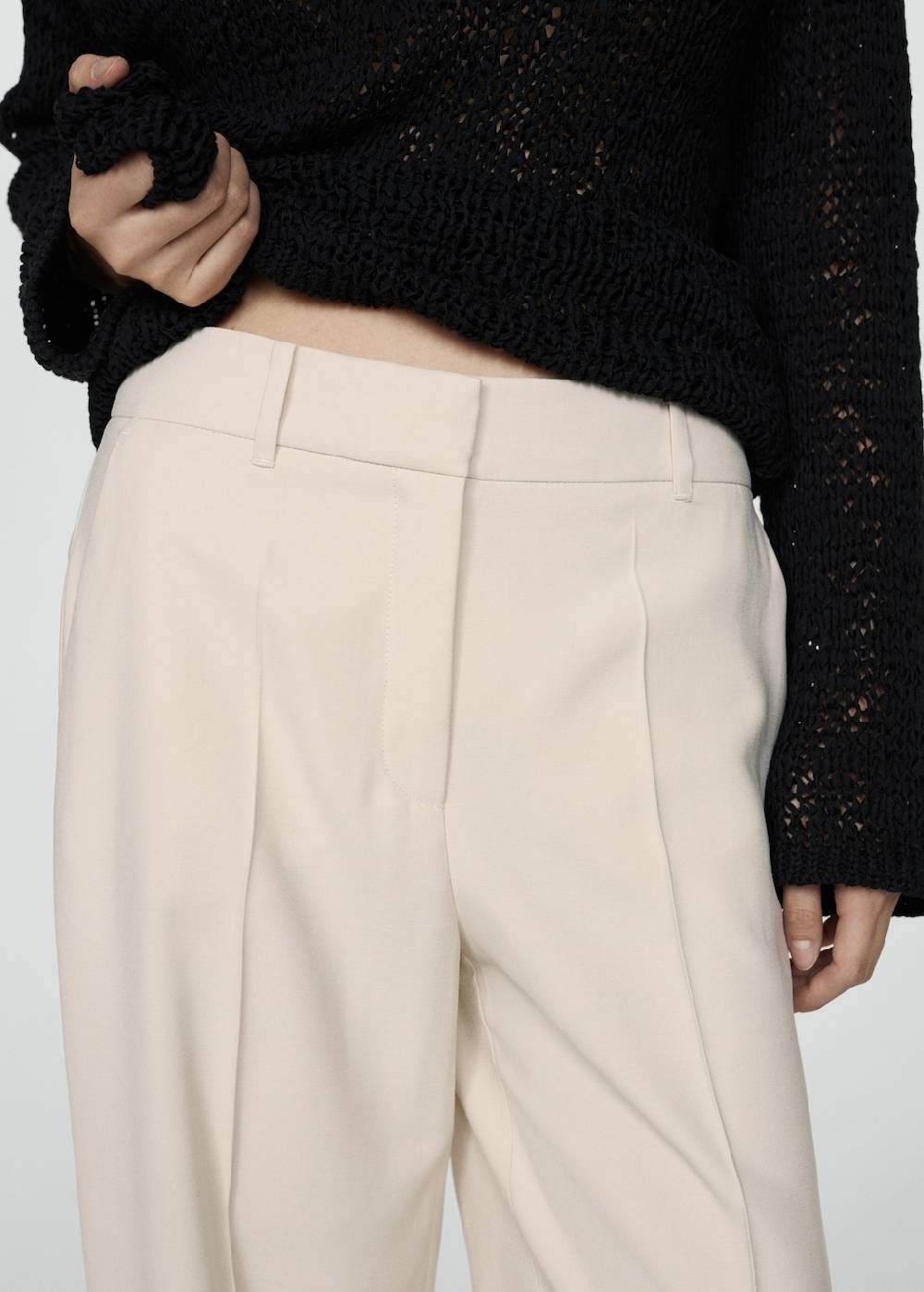 Mango Wideleg-Bundfaltenhose Weihnachtsangebot