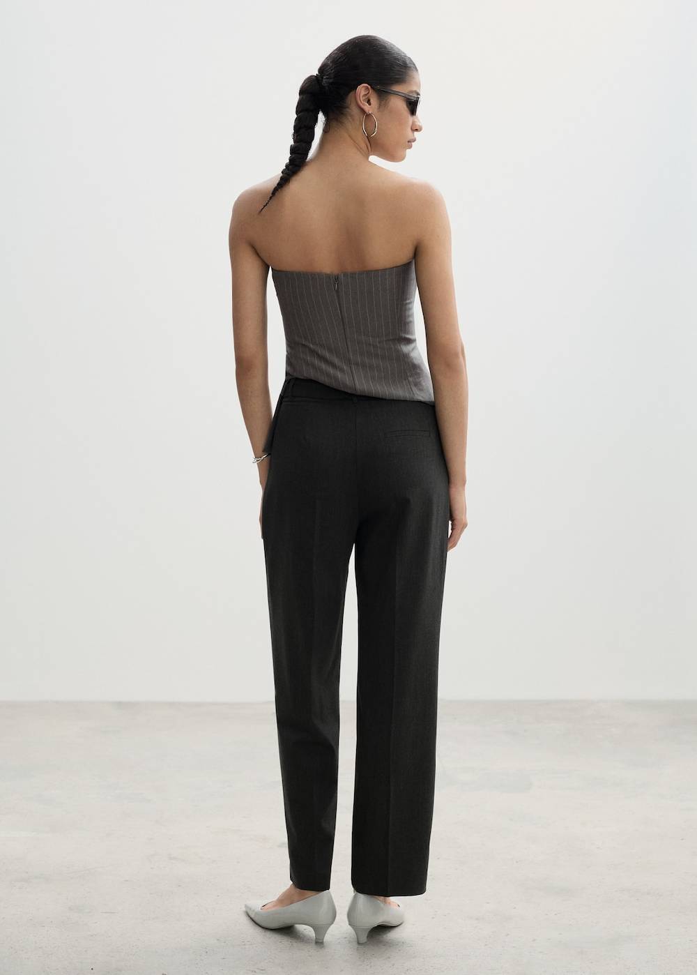 Mango Gerade Bundfaltenhose Muttertagsangebot